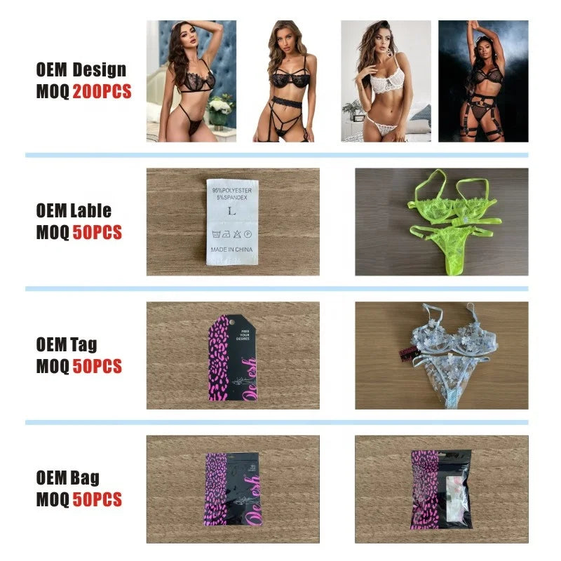 Deeply in love with the 2026 trendy new design women's hot red hollowed-out lingerie set, sexy bra and panties.