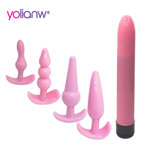 Vibrator Anal plug Sex Toys for adults Butt Plugs intimate goods for Anal Masturbation climax smooth&soft Anal sex shop